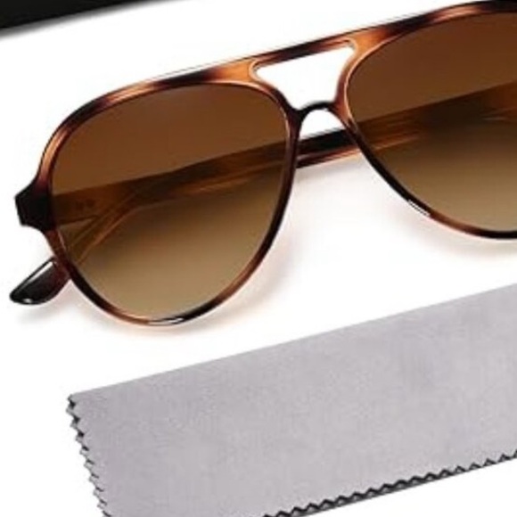Classic Polarized BROWN TORTOISE  Aviator Sunglasses for  Men NEW